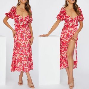 Hello Molly New Pages Floral Midi Dress Size 4